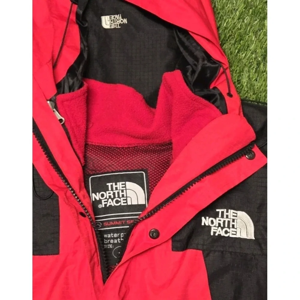 The North Face Summit Series Gore-Tex XCR‎ Jacket Red Black Mens Medium Vintage